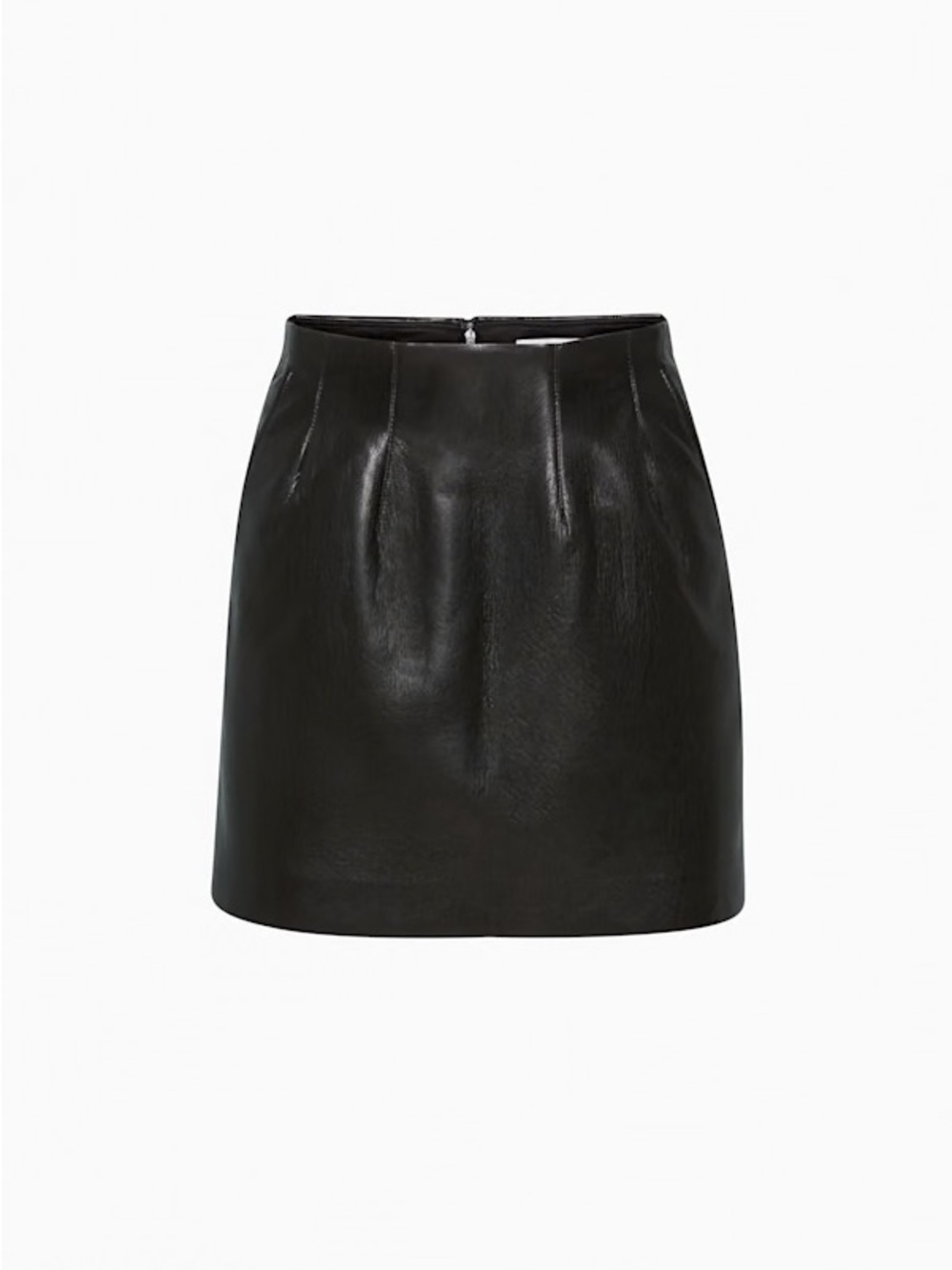 Aritzia Babaton Kinsey Faux Leather Skirt - Black, Size 10